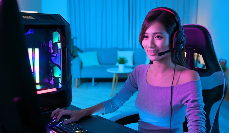 woman smile blue purple personal computer entertainment 1659530 pxhere.com